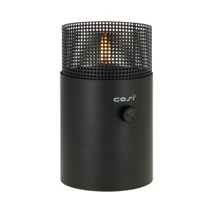 Anthrazitfarbene Cosi Gaslaterne Cosiscoop Dot, Ø 16 x 27 cm, für stimmungsvolle Terrassenbeleuchtung.