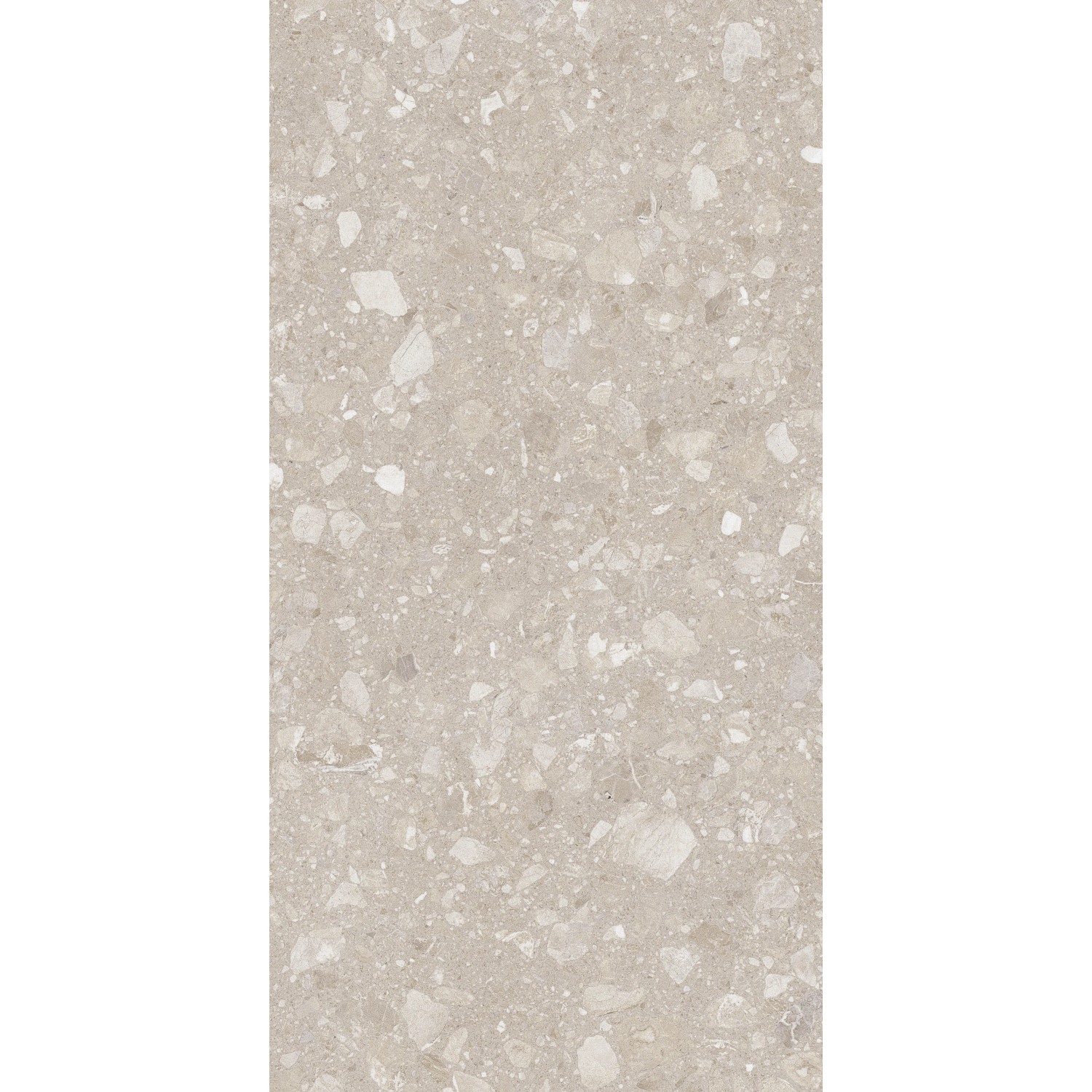 Beige Feinsteinzeug Bodenfliese, 60x120 cm, matte Oberfläche mit Steinoptik.