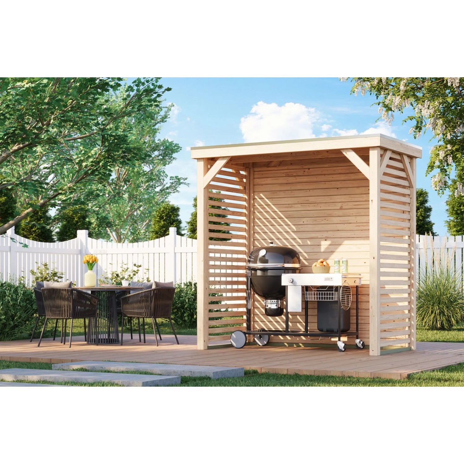 Karibu Pavillon Cannes S naturbelassen 231 cm x 124 cm_6