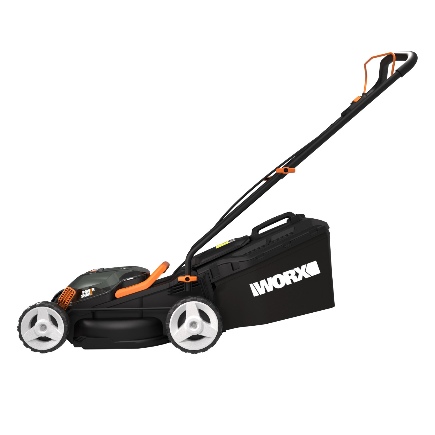 Worx AkkuRasenmäher WG779E 40 V (2 x 2,5 Ah 20 V Akkus) 30 l Fangkorb