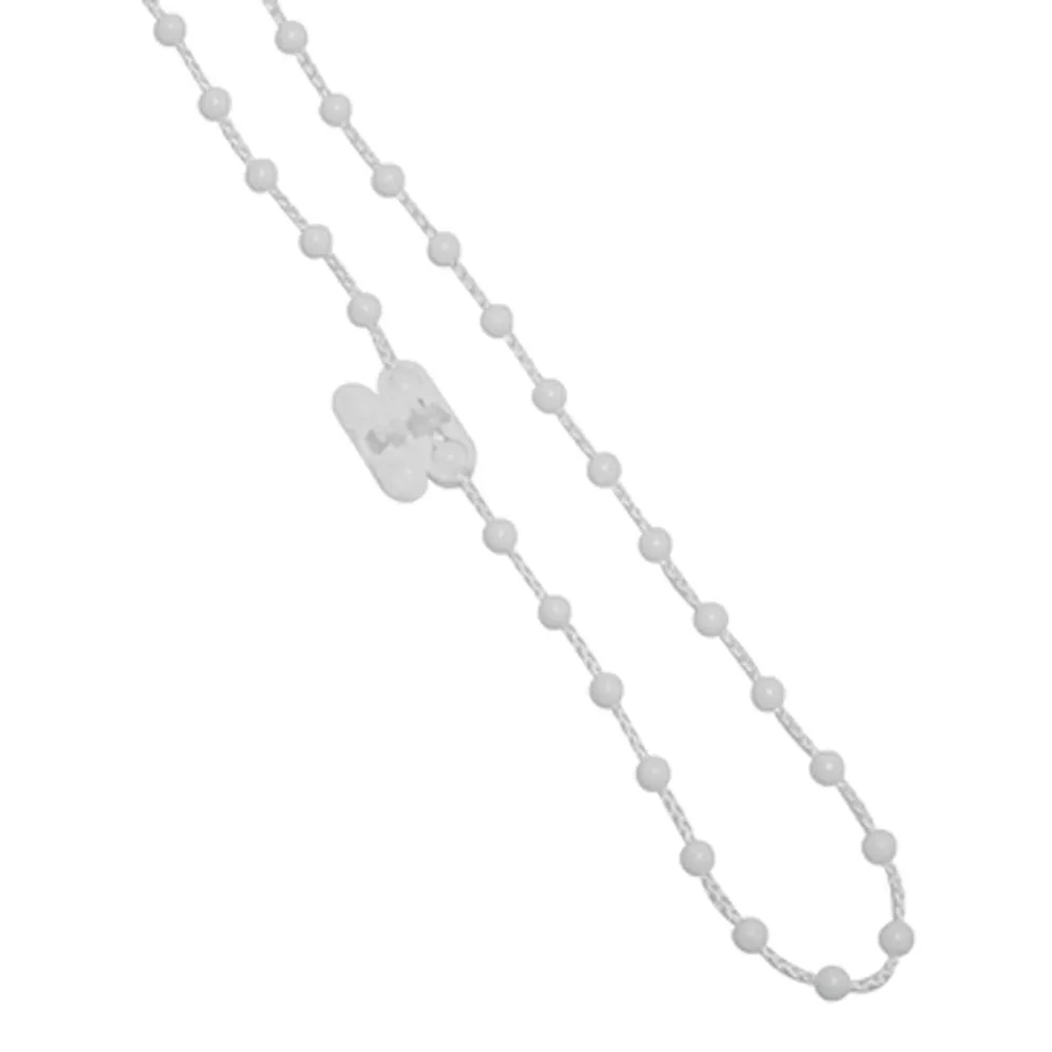 Weiße Gardinia Ersatzkette (5 m) für Rollos mit Seitenzug, inklusive Kindersicherung.