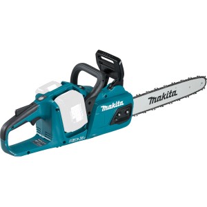 Makita Akku-Kettensäge DUC355Z Solo in Türkis mit 35 cm Schwertlänge.