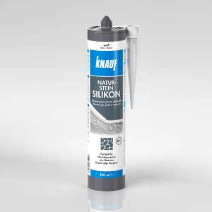 Kartusche Knauf Naturstein Silikon, weiß, 300ml. Silikon für Natursteine wie Marmor und Granit.