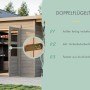 Karibu Gartenhaus Neuenburg 0 naturbelassen_6