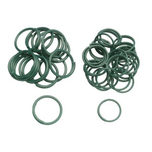 30 grüne Ringbinder (Ø 2 cm) aus Kunststoff für Pflanzen im Garten.