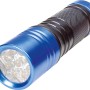 Blaue LED-Handtaschenlampe Smartline aus Aluminium, batteriebetrieben. Kompakte Taschenlampe für Alltag und Beruf.