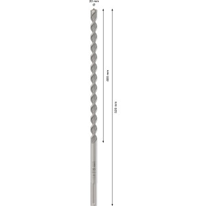 Bosch Hammerbohrer SDS max-4, 20 mm Durchmesser, 520 mm Gesamtlänge, für Beton und Mauerwerk.