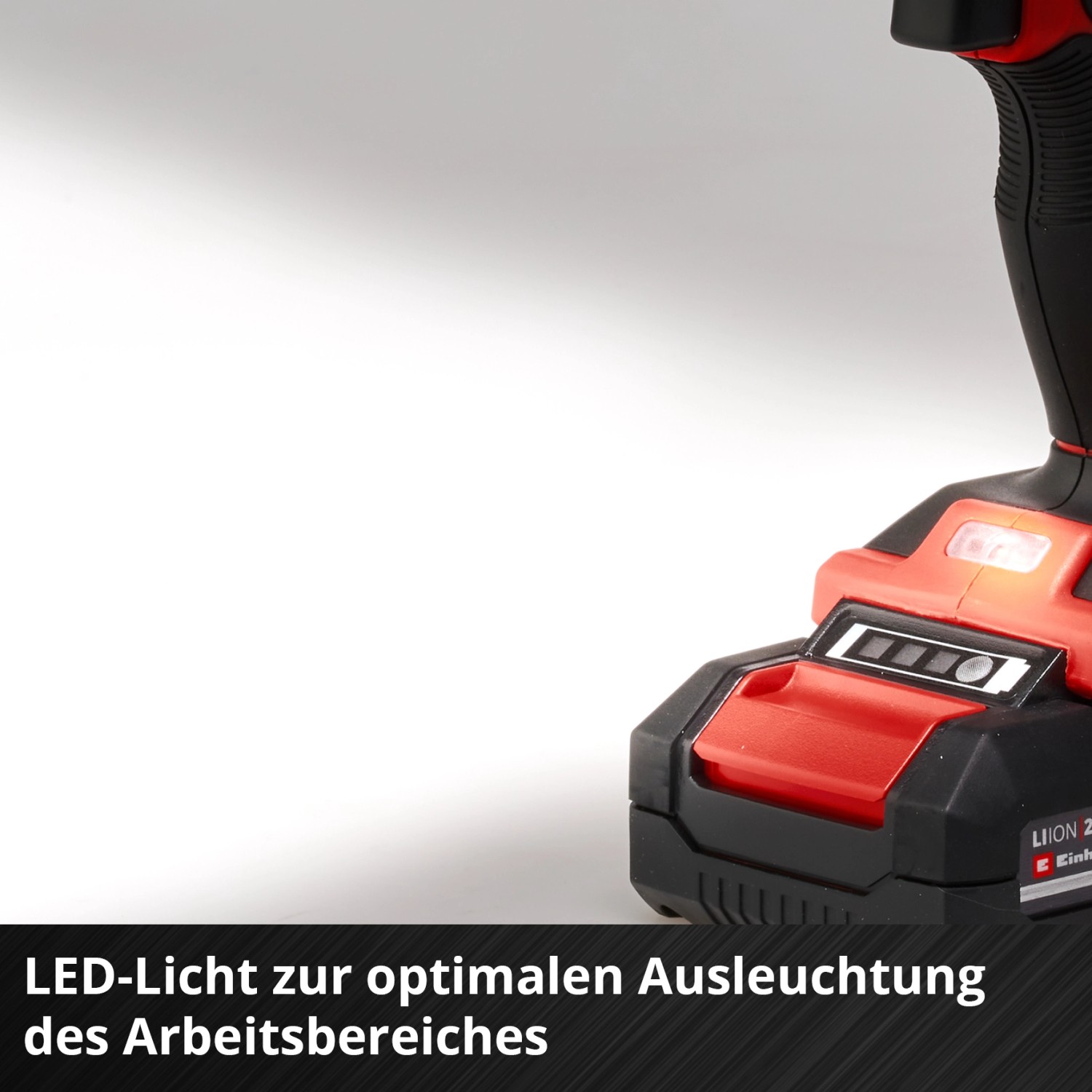 Einhell Akku-Schlagbohrschrauber TE-CD 18/48 Li-i-Solo mit LED-Licht.