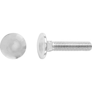Schlossschraube M5 x 20 mm Verzinkt 10 Stück
