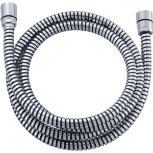 Duschschlauch mit Drehanschluss Schwarz-Chrom 175 cm