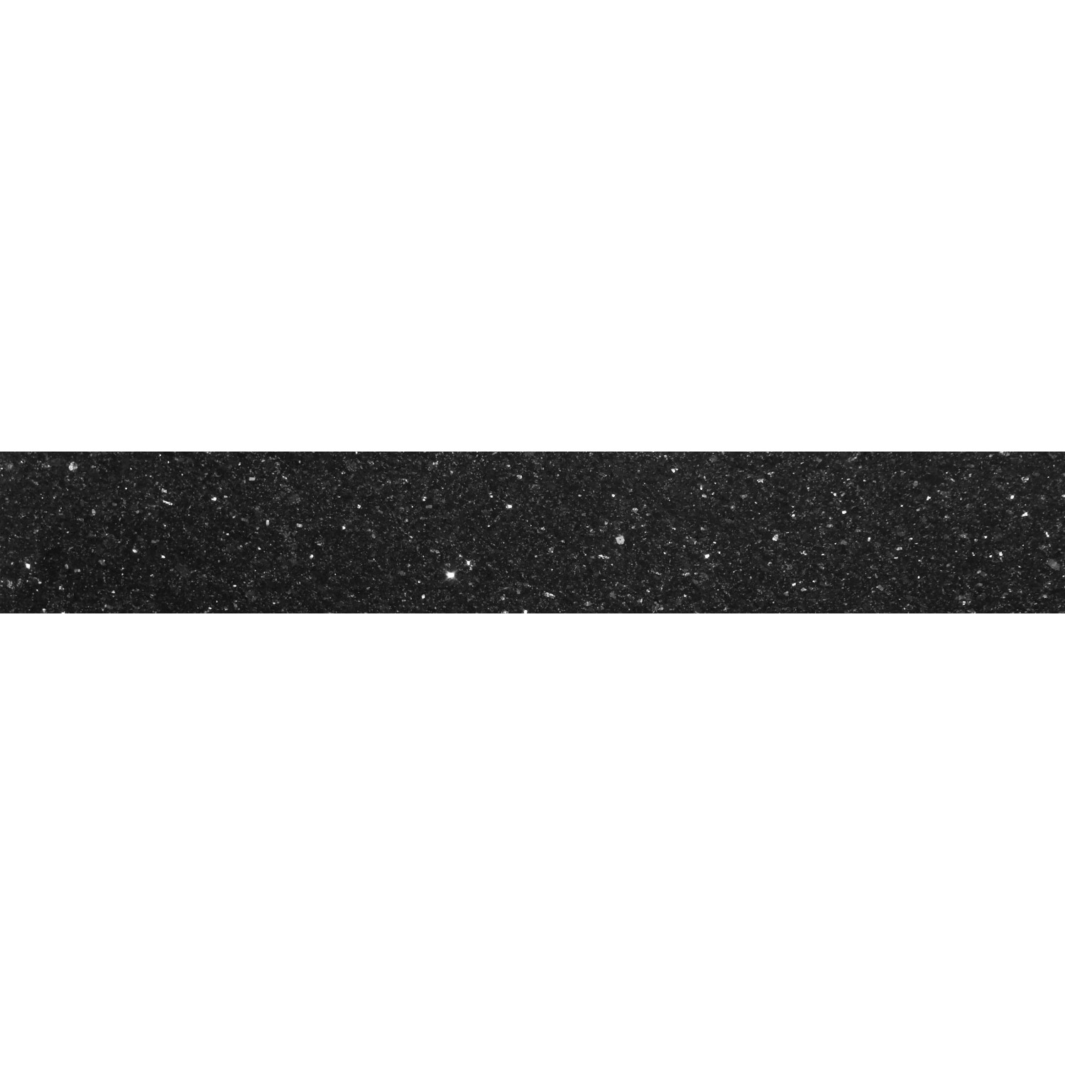 Sockel aus poliertem Naturstein Granit Star Galaxy, 8x61cm, für Bodenbeläge.