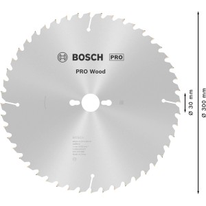 Bosch Kreissägeblatt Optiline Wood, 300mm, 48 Zähne für Tischkreissägen.