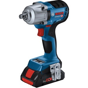 Bosch Professional Akku-Drehschlagschrauber GDS 18V-450 mit 2 Akkus (4 Ah) und Bluetooth.