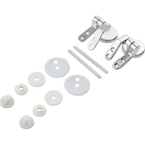 baliv WC-Sitz Befestigungsset für Alegre, Alison & Moros: Scharniere, Schrauben und Unterlegscheiben.