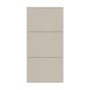 Selsey Schuhschrank Veldio, hängend, greige, mit 3 geriffelten Fronten. Modernes Design für den Flur.