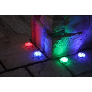 2er Set LED Outdoor Teelichter Espira mit Farbwechsel und Fernbedienung.