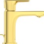 Ideal Standard Waschtischarmatur Connect Air Slim in gebürstetem Gold.
