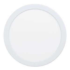 Weißer Eglo LED-Einbauspot Fueva 5, Ø 21,6 cm, 3000K. Runde LED-Einbauleuchte für den Innenbereich.