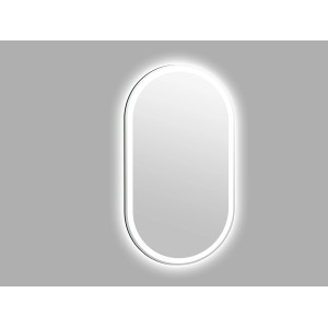 DSK LED-Lichtspiegel Silver Lagos, 50x90 cm, mit umlaufender Beleuchtung.