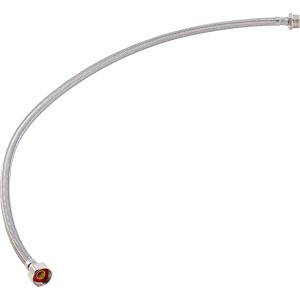 LUX Flex-Armaturenschlauch, 800 mm, Edelstahl, flexibel für Wasseranschluss.