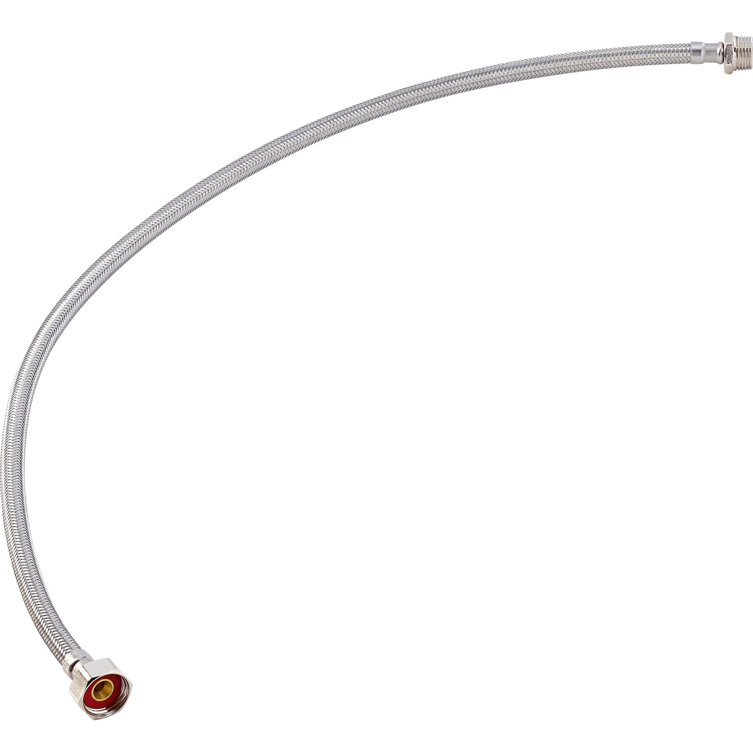 LUX Flex-Armaturenschlauch, 800 mm, Edelstahl, flexibel für Wasseranschluss.