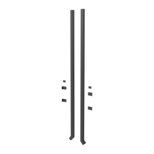 Fallrohr-Nachrüstset, 2 Stück, für Gerätehäuser, Aluminium, zur Regenwasserableitung.