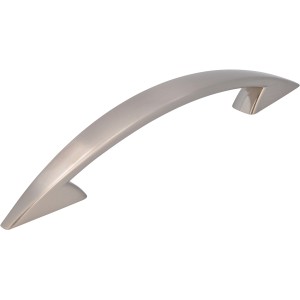 Siro Möbelgriff 1253, Metall, Edelstahleffekt, Lochabstand 128 mm.