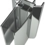 Schulte Profil für Badewannenaufsätze der Serie Komfort in Chromoptik.