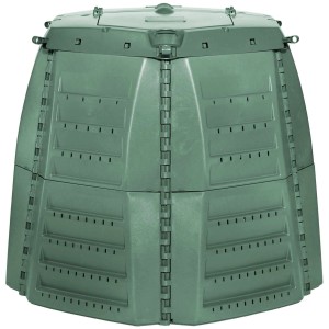 Garantia Thermostar Komposter, 1000 l, grün, mit Thermowänden und Lüftungsschlitzen.