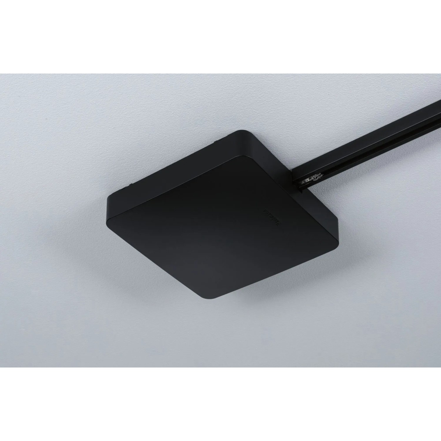 Schwarze Paulmann Urail Mitteleinspeisung Smart Home Zigbee für Schienensysteme.