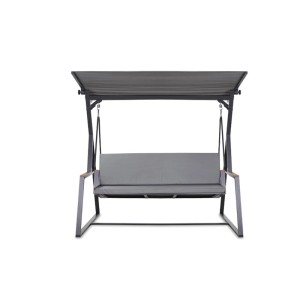 Graues Setgarden Kissen für Hollywoodschaukel, 130x60x50x7cm, für 2-Sitzer Schaukel.