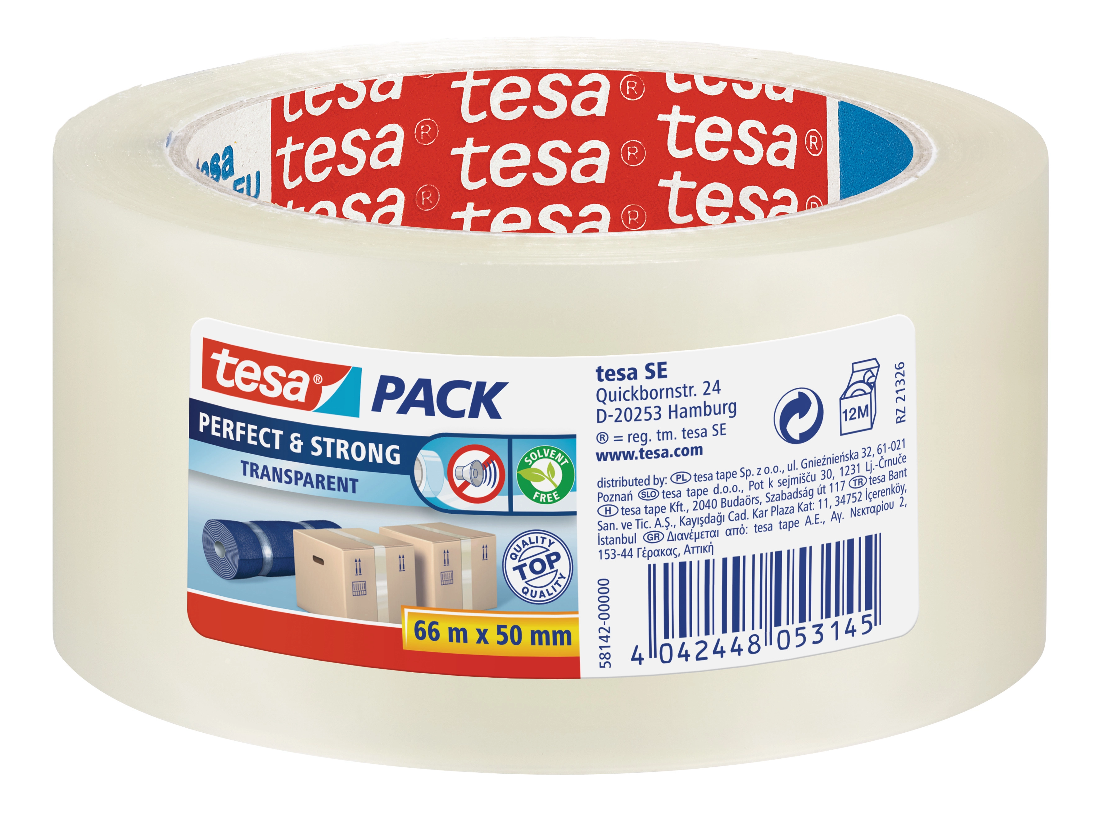 Tesa Pack Perfect & Strong Transparent 66 m x 50 mm kaufen bei OBI