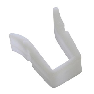 Gardinia Feststeller, 10er-Pack, für Kunststoff-Vorhangschiene, weiß.