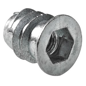 Hettich Eindrehmuffe M5/8 mm aus Stahl, Möbelausstattung für Holz.