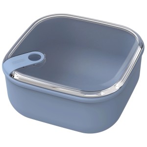 Rotho Frischhaltedose Ela 2 l, horizontblau, mit transparentem Deckel.