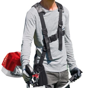 Einhell GH-BC 43 AS Benzin-Sense mit Tragegurt für komfortables Arbeiten.