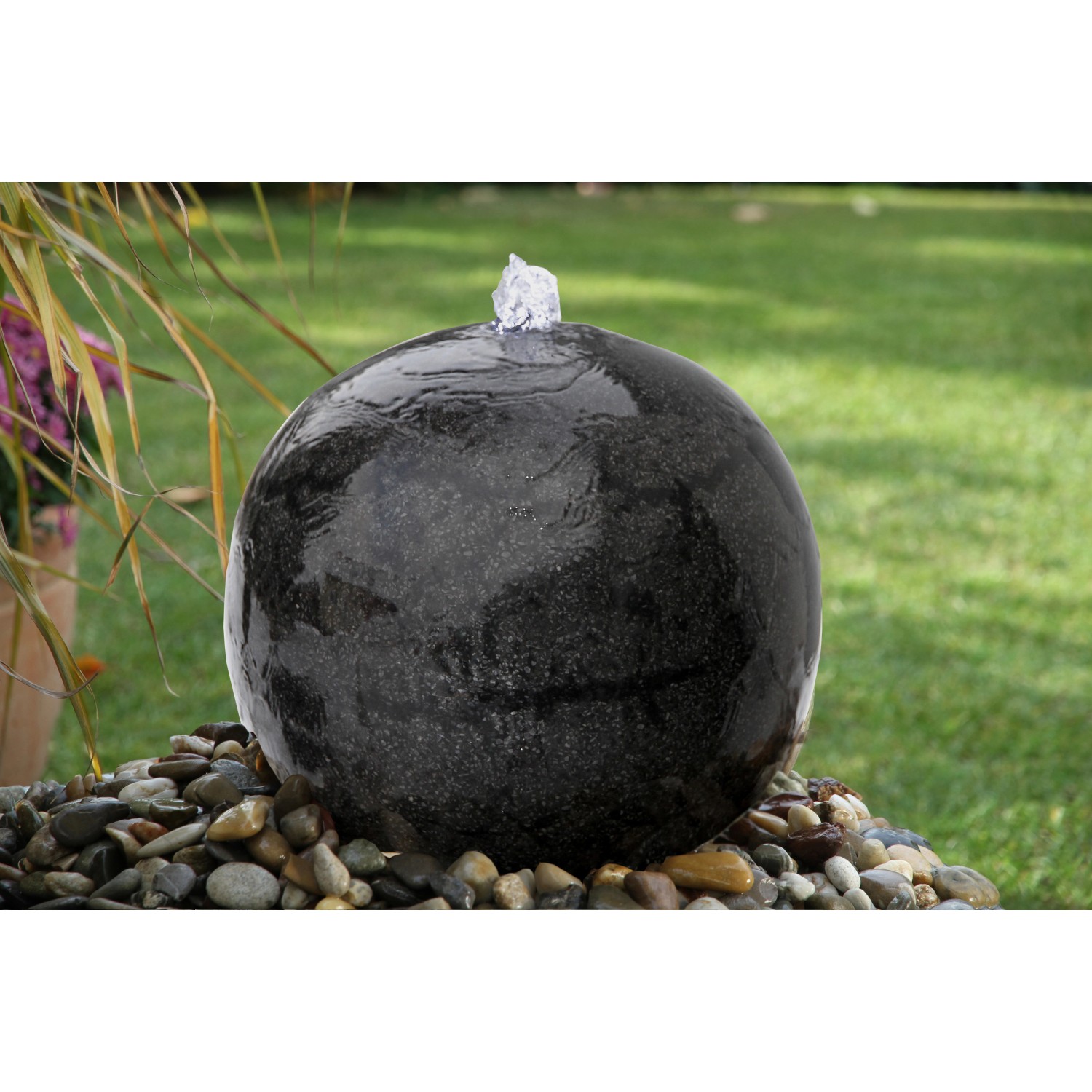 Silex Terrazzo Quellstein Kugel Schwarz kaufen bei OBI