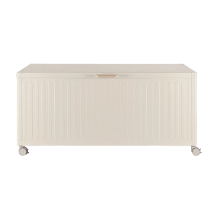 Bizzotto Gartenbox Ocean in Seide mit Rädern, 164,8x72cm, zur Aufbewahrung von Gartenutensilien.
