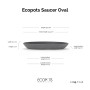 Ecopots Untersetzer Sofia oval Grau 26 cm_2