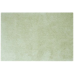 Grüner Spirella Elements Badteppich, 60x90 cm, aus Baumwolle. Flauschiger Badvorleger.