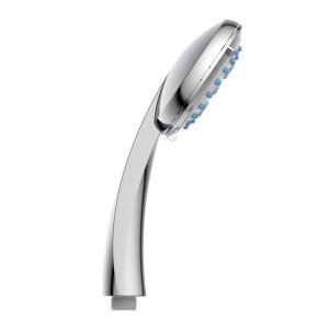 Schütte Handbrause Fabia II Chrom, 5 Strahlarten, Antikalk-Noppen für einfache Reinigung.