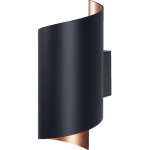 Ledvance Smart+ WiFi Wandleuchte Orbis Wall Twist, schwarz/kupfer, dimmbar, für Innenräume.
