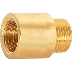 Hahnverlängerung aus Messing, 14,9 mm x 16,7 mm, 20 mm. Gewindefitting für Armaturen.