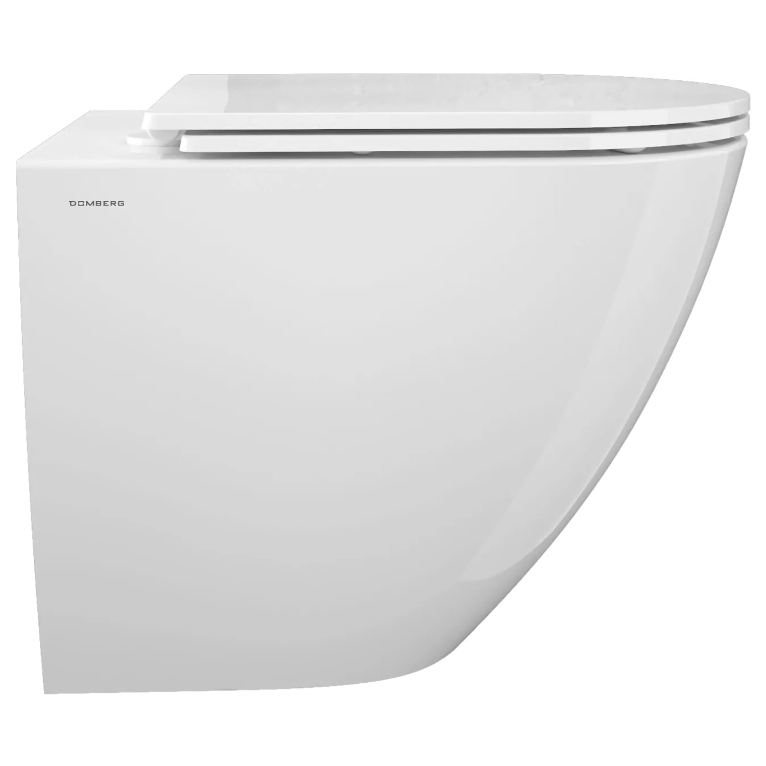 Domberg Wand-WC-Set DB1005 in Weiß, mit WC-Sitz und Komforthöhe.