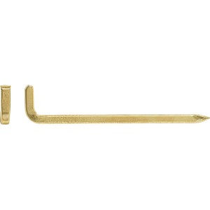 Stahlhaken Vermessingt Ø 2,0 x 40 mm 20 Stück