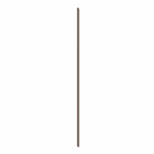 Paneel-Abschlussleiste in Walnuss-Braun, MDF, 2,7x300cm für den Innenausbau.