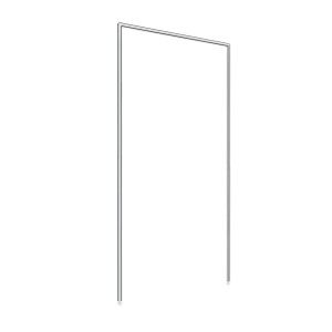 Windhager Insect-Stop Expert Montagerahmen, 125x245 cm, weiß. Rahmen für Insektenschutz.
