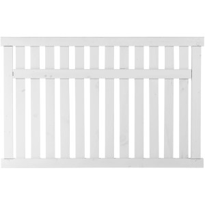Plus Holz Vorgartenzaun Country Nadelholz Weiß 150 cm x 96 cm