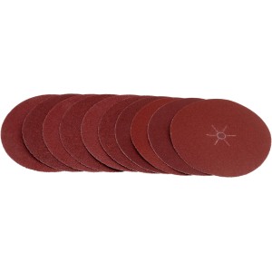 LUX Schleifscheiben-Set, 125 mm, für Bohrmaschinen, grobe Körnung (K50/K80) für Holz- und Metallbearbeitung.