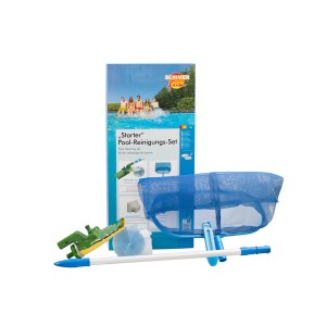 Summer Fun Starter Pool Reinigungsset mit Poolsauger, Kescher, Schlauch und weiterem Zubehör.